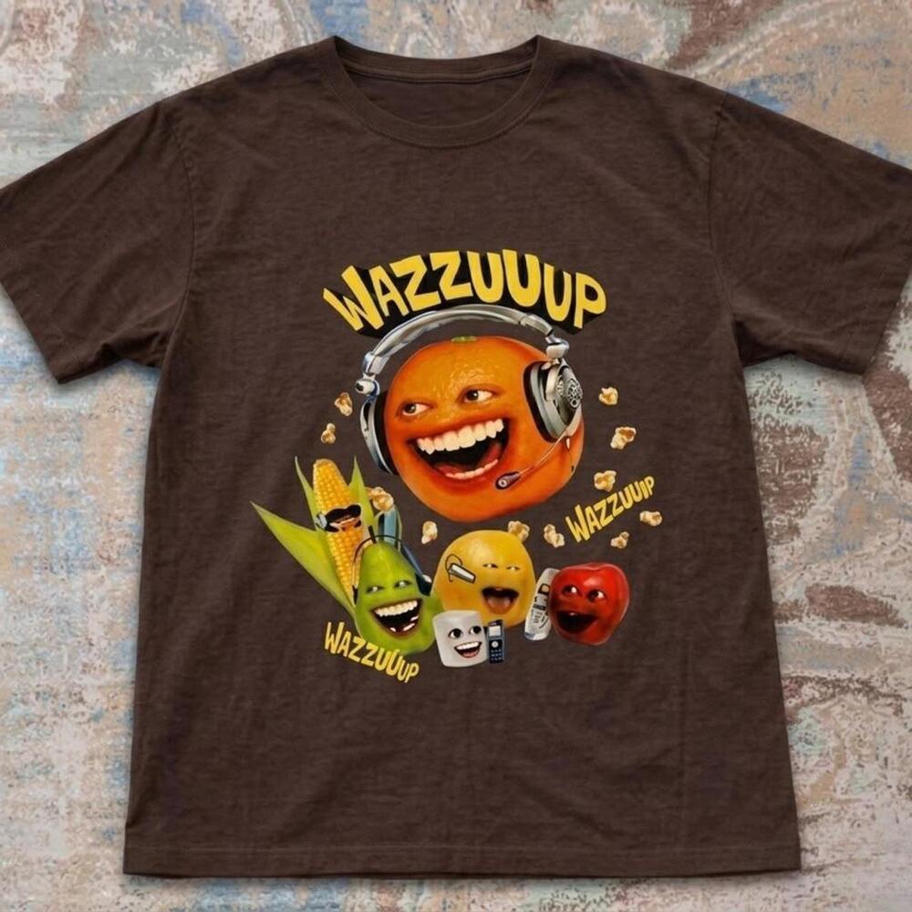 Brown Annoying Orange Graphic Tee